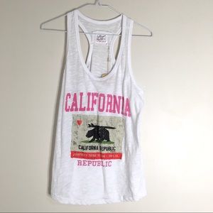 Cali Flag Racerback Tank Top